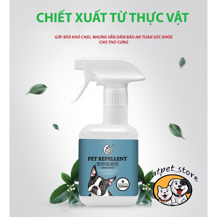Xịt xua đuổi chó mèo,xịt xua đuổi thú cưng PET REPELLENT,ngăn chó mèo của bạn cắn phá đồ đạc, chó mèo tránh xa