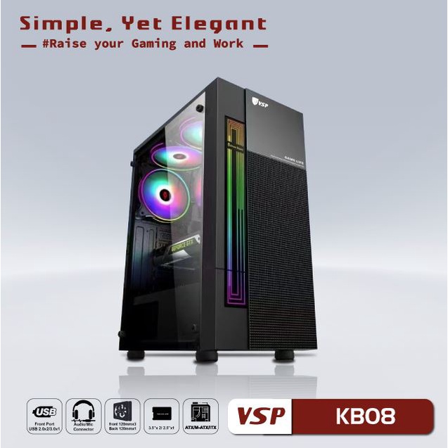 Vỏ Case VSP KB08 BLACK (Đen)