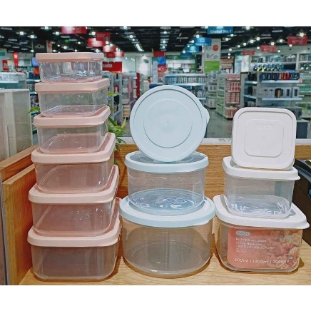 Bộ 6 hộp nhựa đựng thực phẩm chữ nhật Inochi không mùi (500-750-1000-1500-2000-2500ml)