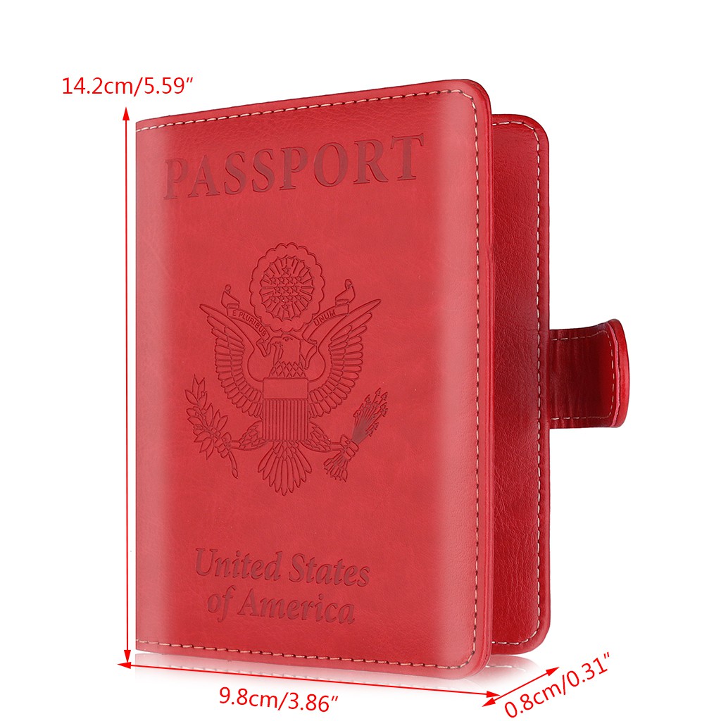 ♥♥♥Travel Hasp Passport Holder RFID Blocking Cover