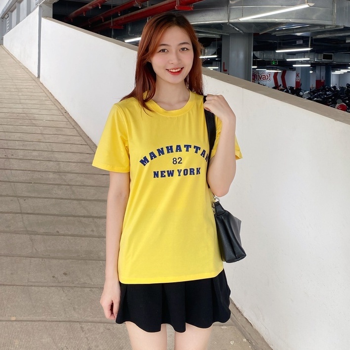 Áo thun vàng HALAN NEW YORK phông cotton cao cấp chính hãng
