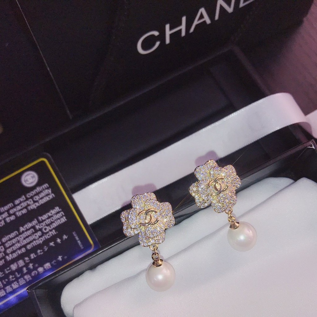 Đôi Bông Tai Mạ Bạc 925 Đính Đá Thời Trang Cho Nữ