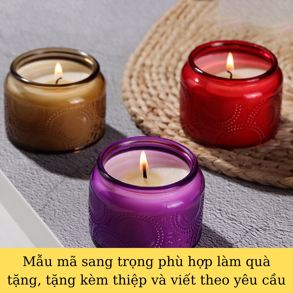 Nến thơm khử mùi CHILLAX decor trang trí phòng tinh dầu thơm thư giãn sáp thơm đậu nành thiên nhiên BẢN DÙNG THỬ