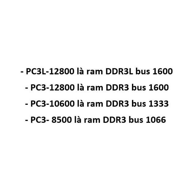 Ram DDR3 8G - 4G - 2G, bus 1600 cho Máy tính để bàn | WebRaoVat - webraovat.net.vn