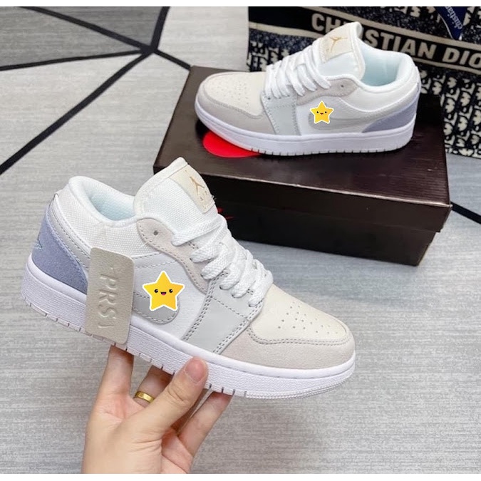 Giày thể thao Jordan cổ thấp xám xanh paris, Giày jordan low các màu hot nhất dễ phối đồ nam nữ Full Box Bill | BigBuy360 - bigbuy360.vn