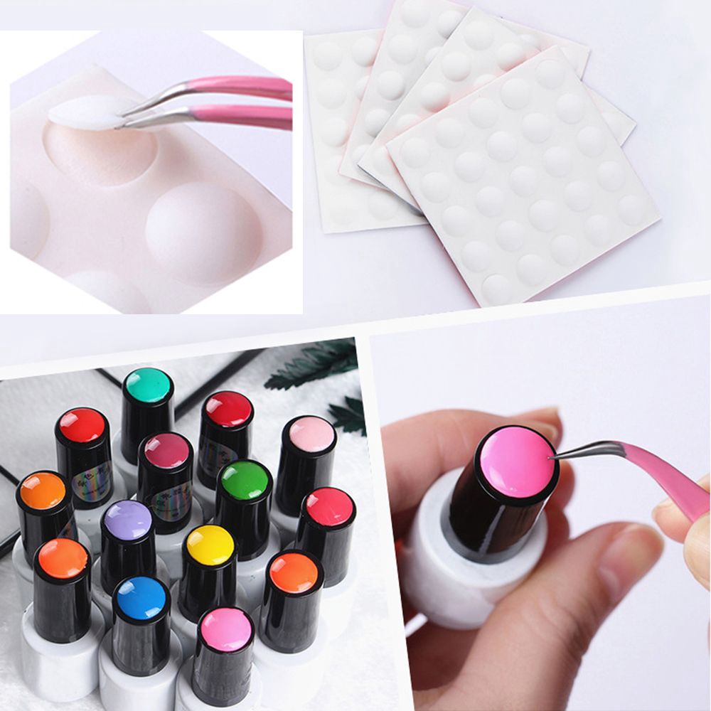 Beauty White Tools Gel Polish DIY Nail Color Button Label