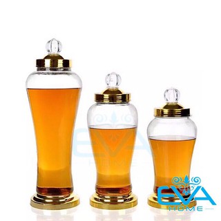 Bình Ngâm Thủy Tinh 4 Lít Dáng Củ Sâm HS4L