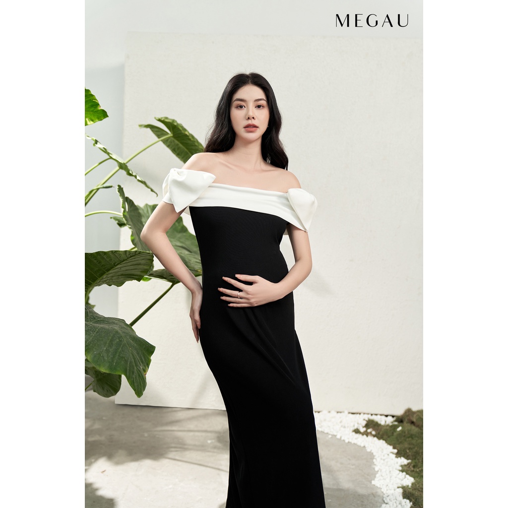 LOTIA - Đầm trễ vai cách điệu cho mẹ bầu và sau sinh thương hiệu MEGAU