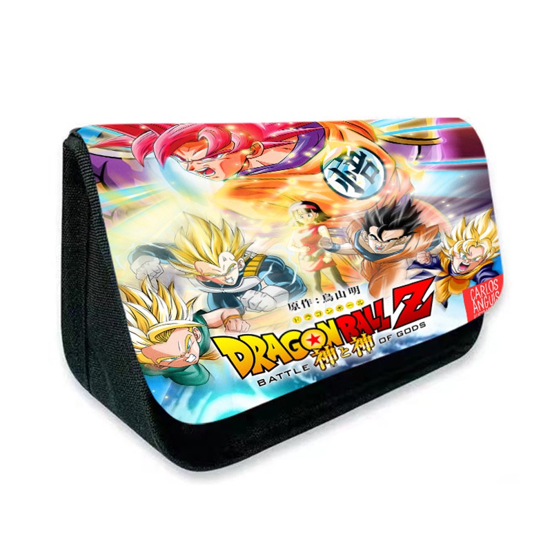 Hộp Đựng Bút Hai Ngăn Đa Năng In Hoạt Hình Dragon Ball Goku Dễ Thương Cho Học Sinh