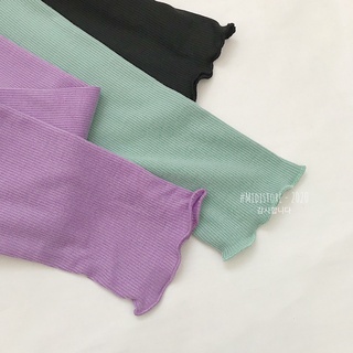 Áo Croptop dài tay cổ V 4 cúc (Ảnh/Video tự chụp)