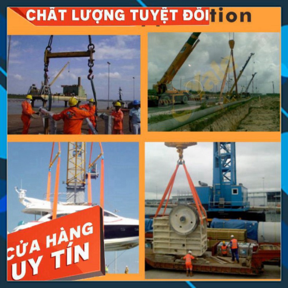 Dây Cáp Vải Cẩu Hàng Bản Dẹp 5 Tấn 2 Dầu Mắt 5-6 Mét hệ số 5 : 1 Liên Sơn Kho Quận 12