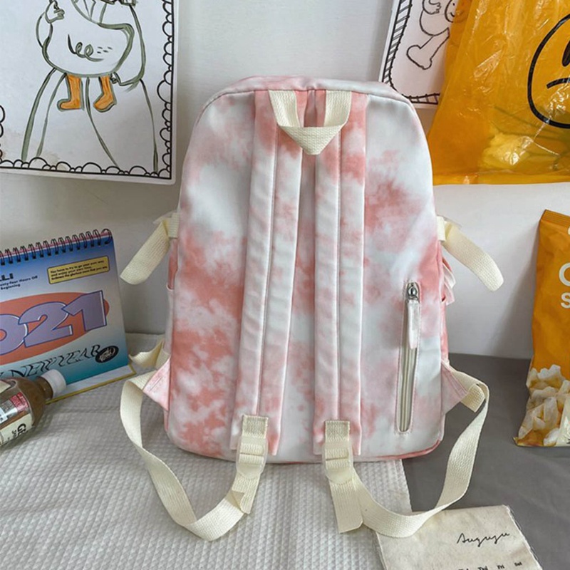 Ba Lô Đi Học Họa Tiết Nhiều Màu Sắc Thời Trang Cho Nữ