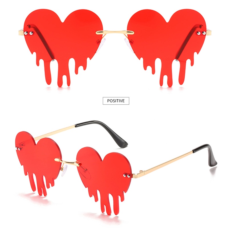 Kính Mát Hình Trái Tim Tan Chảy Độc Đáo 2021
