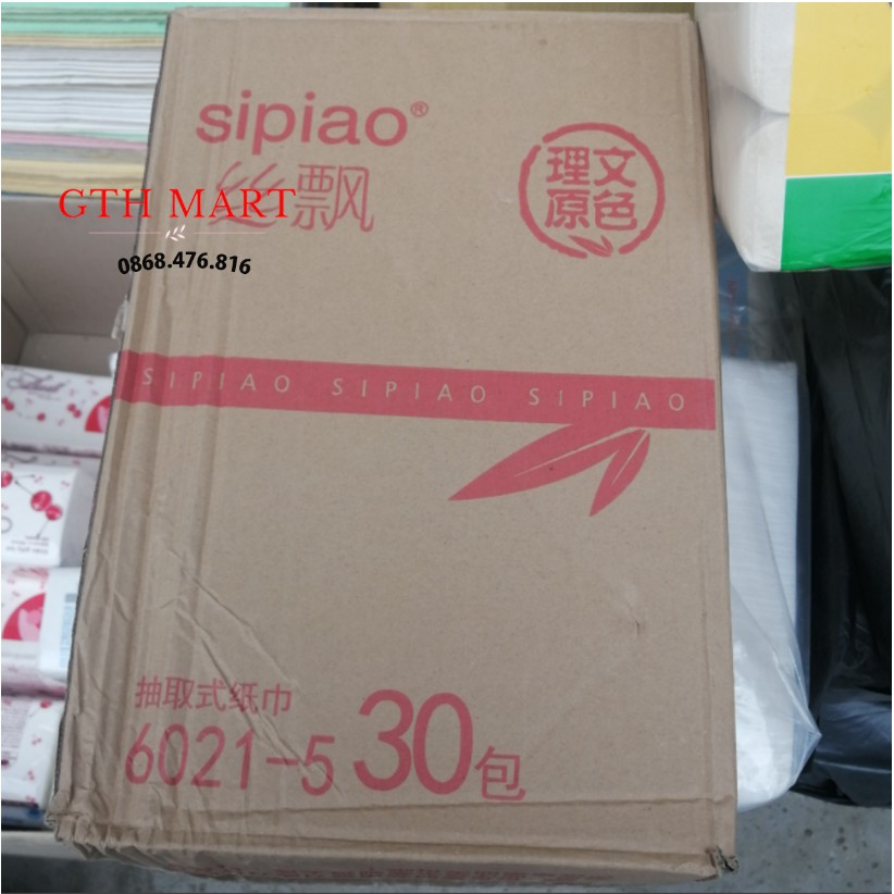 Giấy Ăn Gấu Trúc SIPIAOFREE SHIP Thùng 30 Gói giấy ăn Gấu Trúc Sipiao siêu dai ( Mẫu mới 2021 )-GTH MART