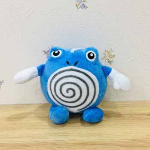 MÓC KHÓA GẤU BÔNG POKEMON POLIWHIRL - NÒNG NỌC XANH XOẮN ỐC (14 CM) MG02