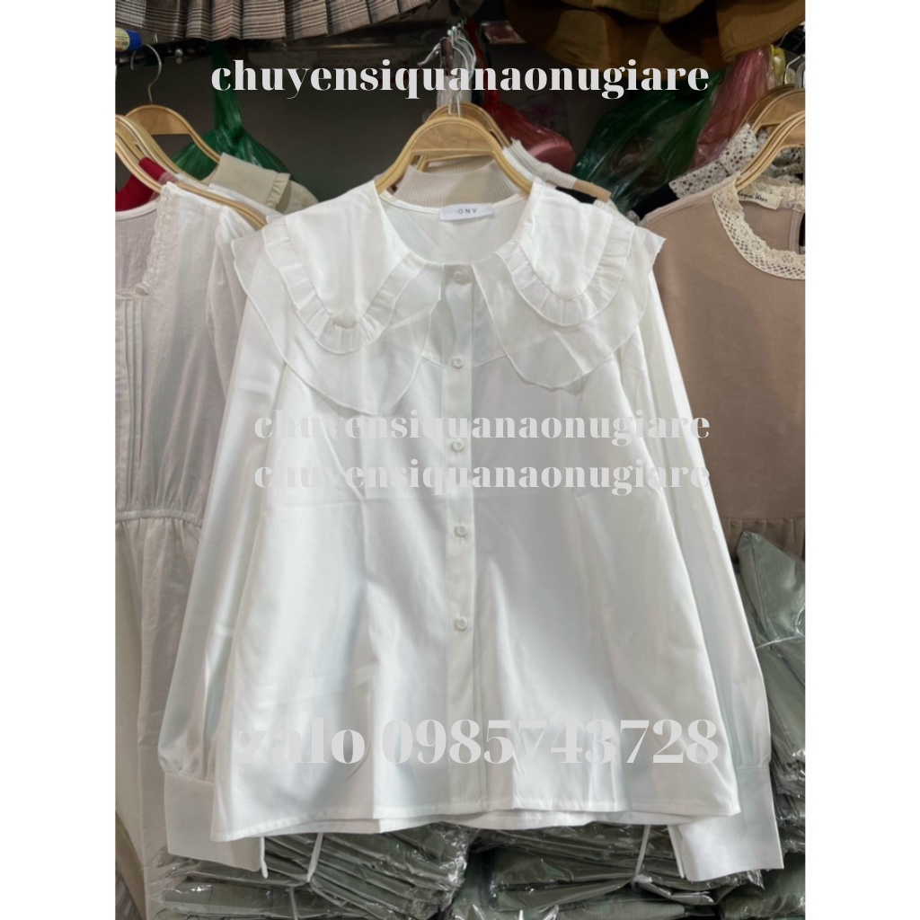 áo babydoll tay bèo tiểu thư hàng QCCC loại 1 A0009 chuyensiquanaonugiare