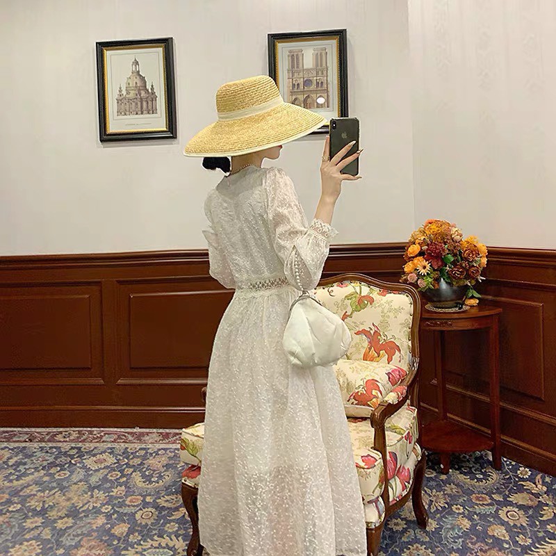 [Mã FATHANG5 giảm 10K đơn 50K] [HÀNG QCCC] - Váy ulzzang tiểu thư tay dài vintage - K05 - jannahouse | BigBuy360 - bigbuy360.vn