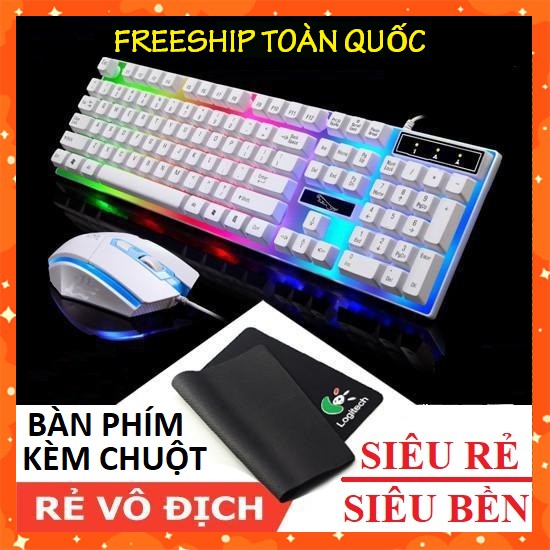 [ XẢ KHO GIÁ GỐC ] Bàn phím kèm chuột máy tính Giả Cơ Con Báo G21 PRO 2019 Có LED 7 Màu Ấn Tượng