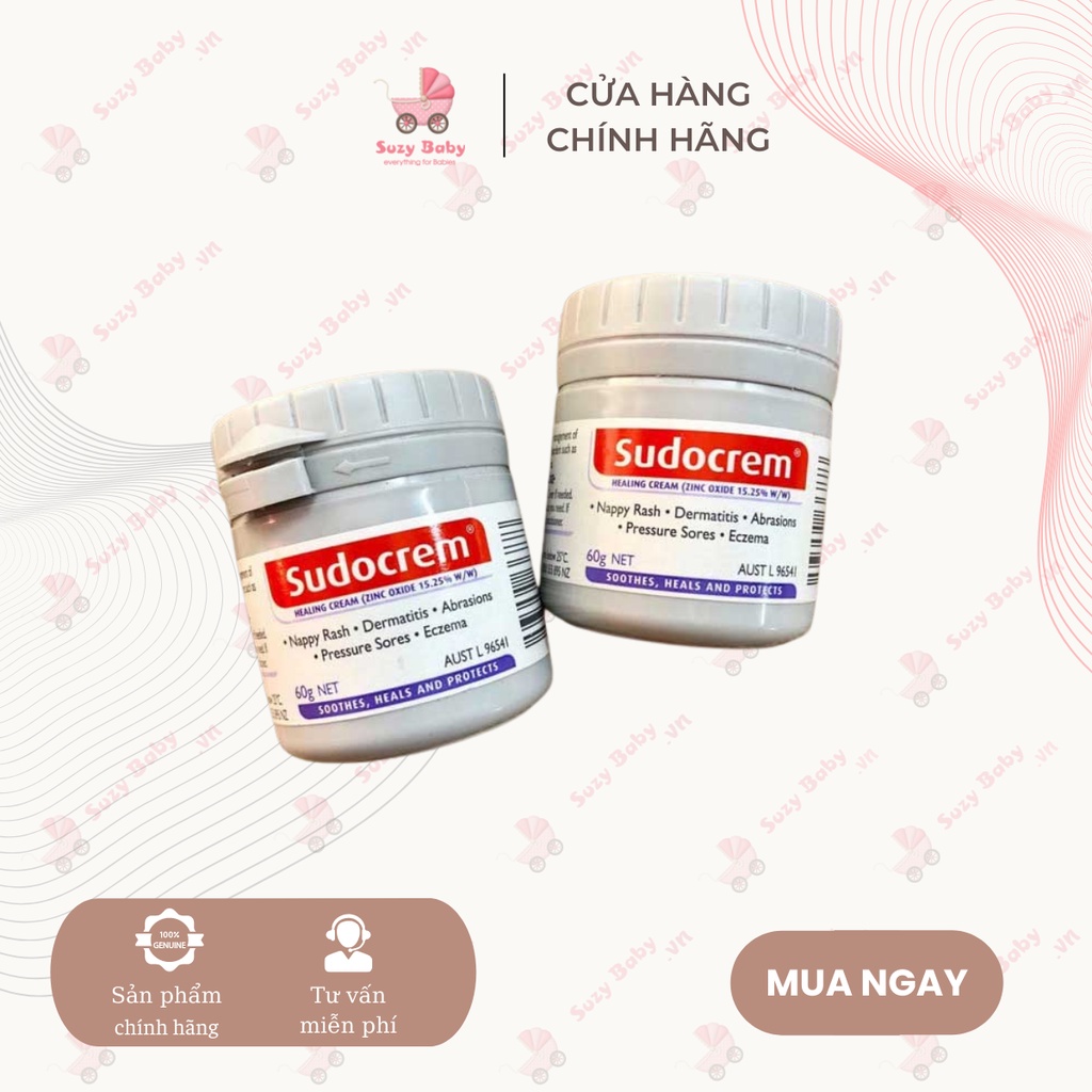 Kem hăm tã cho trẻ sơ sinh Sudo crem nội địa Anh 60g