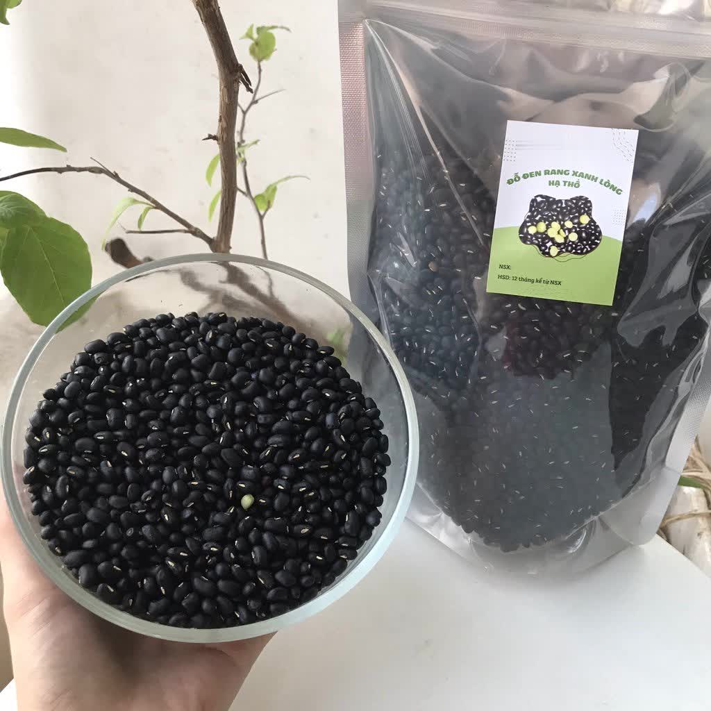 đậu đen xanh lòng rang sấy nguyên chất 1 kí nông sản sạch ( kèm cỏ ngọt ) _ tra thao moc si