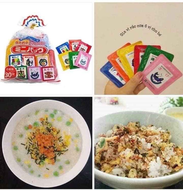 Gia vị rắc cơm 30 gói Tanaka nội địa Nhật