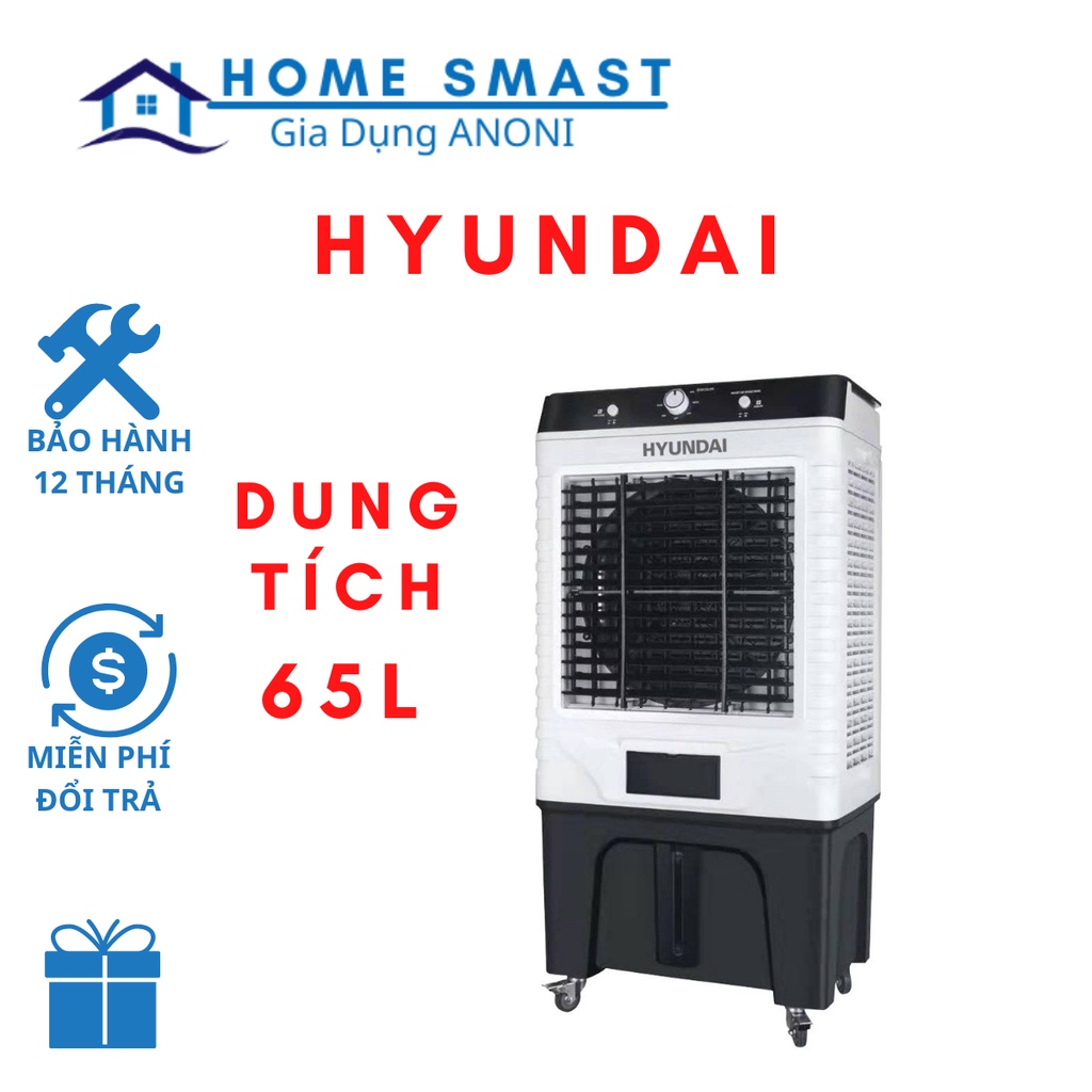 Quạt Điều Hòa HYUNDAI HDE 6065, Quạt Hơi Nước Dung Tích 65 Lít, Bảo hàng 12 tháng
