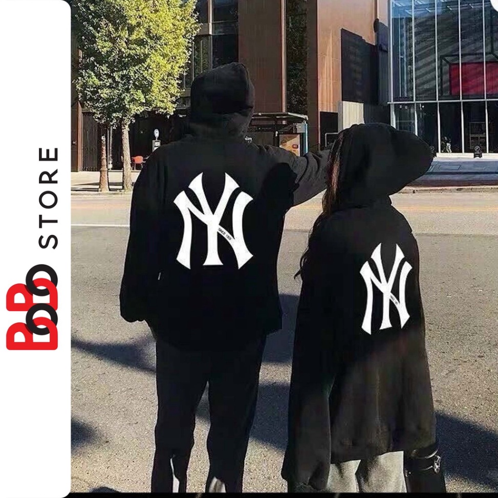 @ Áo khoác nỉ in chữ NY form rộng dành cho nam nữ - BoBo Store @