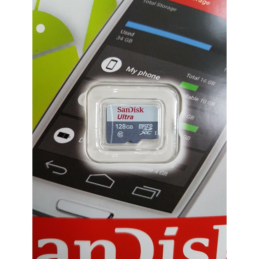 [FULLBOX CHính Hãng] Thẻ Nhớ 128Gb SanDisk Ultra 80MB/s 533x UHS-1 MicroSDXC, Bảo Hành 2 năm