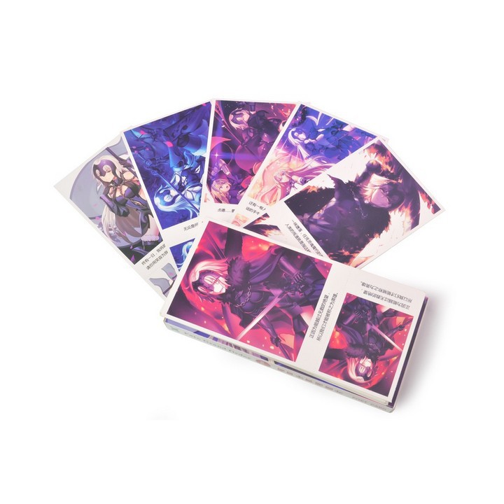 Postcard Fate stay night / grand order hộp ảnh bộ ảnh có ảnh dán + lomo + postcard bưu thiếp anime chibi