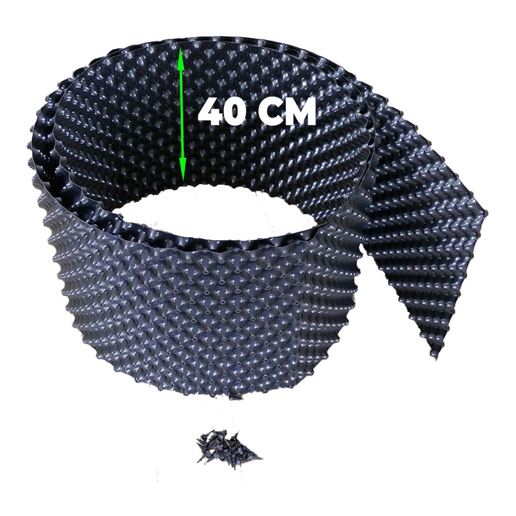 Bầu ươm thông minh V6 khổ 40cm dày 0,7 ly chất liệu nhựa PVC chắc chắn, cuộn dài 10 mét
