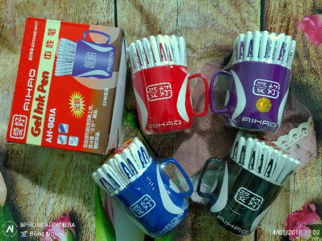 Bút chữ A loại 1 chính hãng, bút bi nước