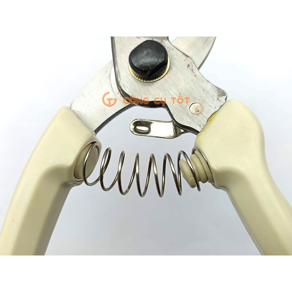 Kéo cắt tỉa lưng gù 175mm cán trắng