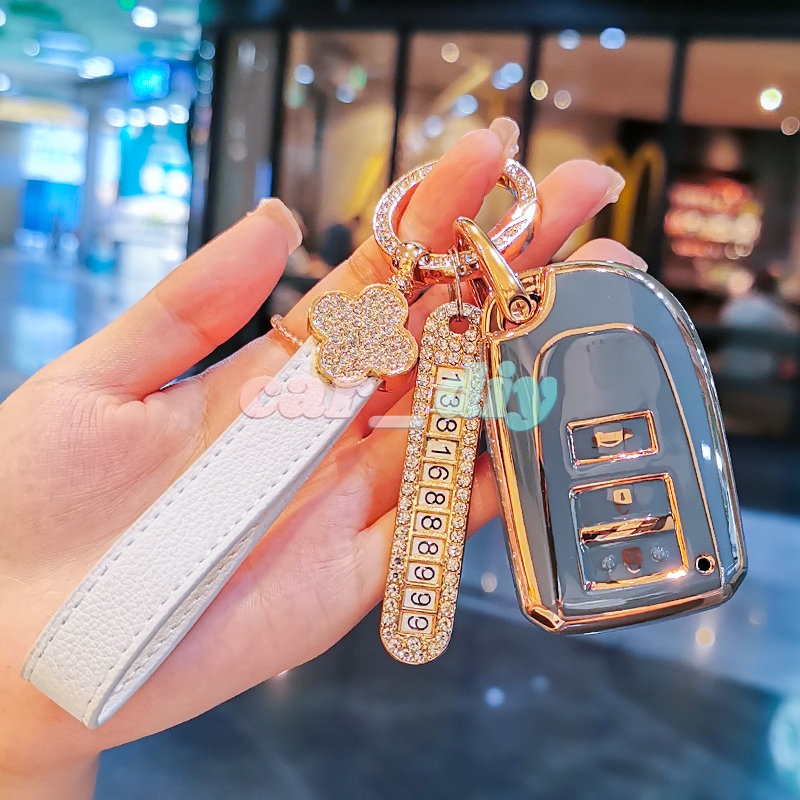 Vỏ Bảo Vệ Chìa Khóa Xe Hơi Toyota Vios 2014-2022 &amp; Yaris 2019-2022 Bằng TPU Chrome