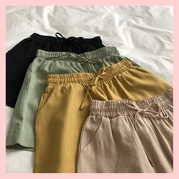 Quần đùi nữ, Quần sóoc nữ màu pastel trẻ trung duyên dáng | BigBuy360 - bigbuy360.vn