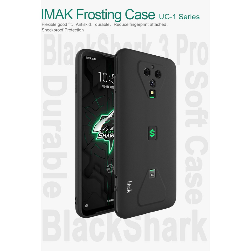 [Chính Hiệu iMak-Ảnh Thật] Ốp lưng Xiaomi Black Shark 3 PRO Dẻo Đen Nhám