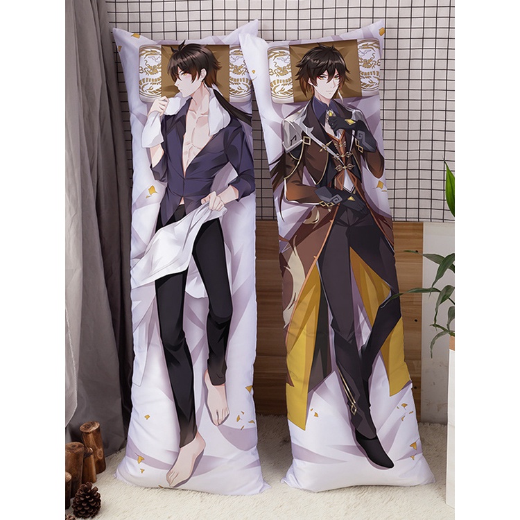 Vỏ Gối In Hình Game Genshin Impact Zhongli Dakimakura