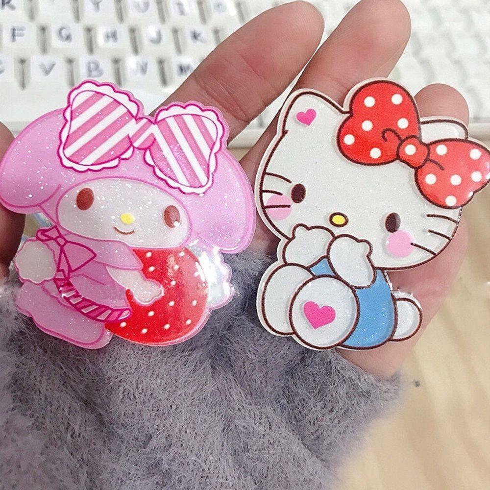 Kẹp Tóc Hình Hoạt Hình Melody Màu Dạ Quang Phong Cách Hàn Quốc Cho Bé