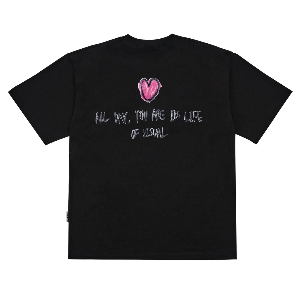 ADLV Áo thun cotton tay ngắn in hình thời trang