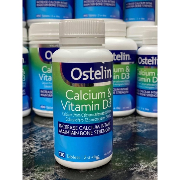 Ostelin Calcium & Vitamin D3 (Mẫu mới nhất – 130 viên)