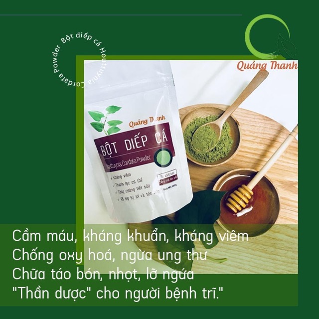 Bột Diếp Cá Sấy Lạnh Nguyên Chất Hộp 50g - Hỗ trợ mát gan, Táo Bón, Làm Đẹp