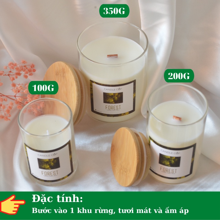 Nến Thơm không khói AGAYA Candle Cup - Mùi FOREST
