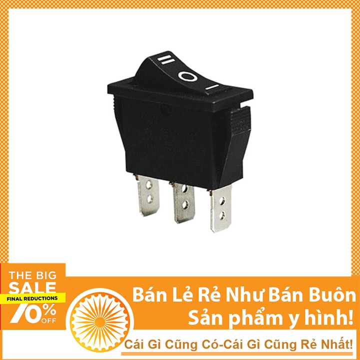 Công Tắc Bập Bênh KCD1-103 6A/250V 3 Chân 3 Chế Độ ON-OFF-ON