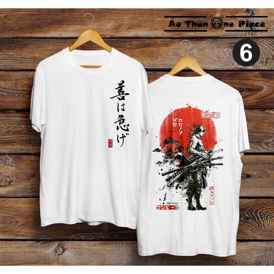 Áo Thun In One Piece Cực Chất, Áo thun Anime Luffy cực ngầu, Chất liệu cotton co dãn thoáng mát