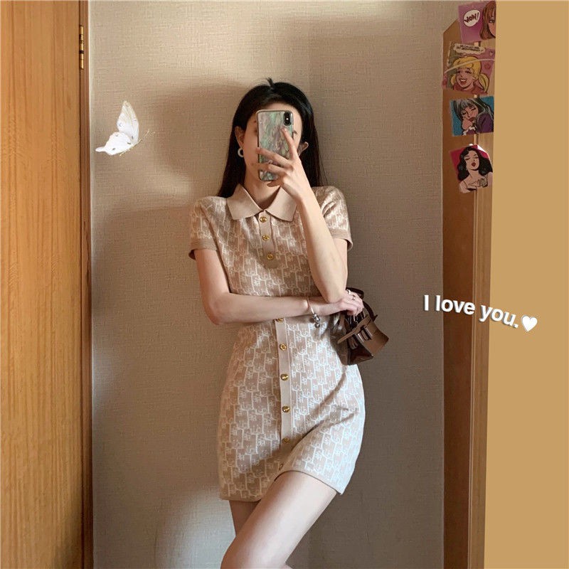 Đầm Thun Cổ Polo Màu Xanh Dương Apricot 2021 Thời Trang Mùa Hè Mới Cho Bé Gái | BigBuy360 - bigbuy360.vn