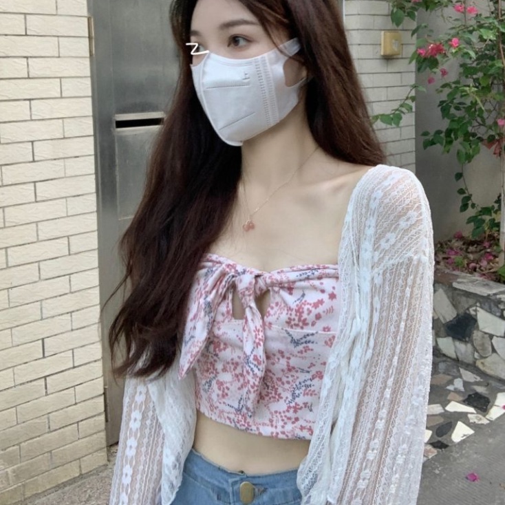 Áo Sơ Mi Ren Dài Tay Chống Nắng Thời Trang Mùa Hè Cho Nữ