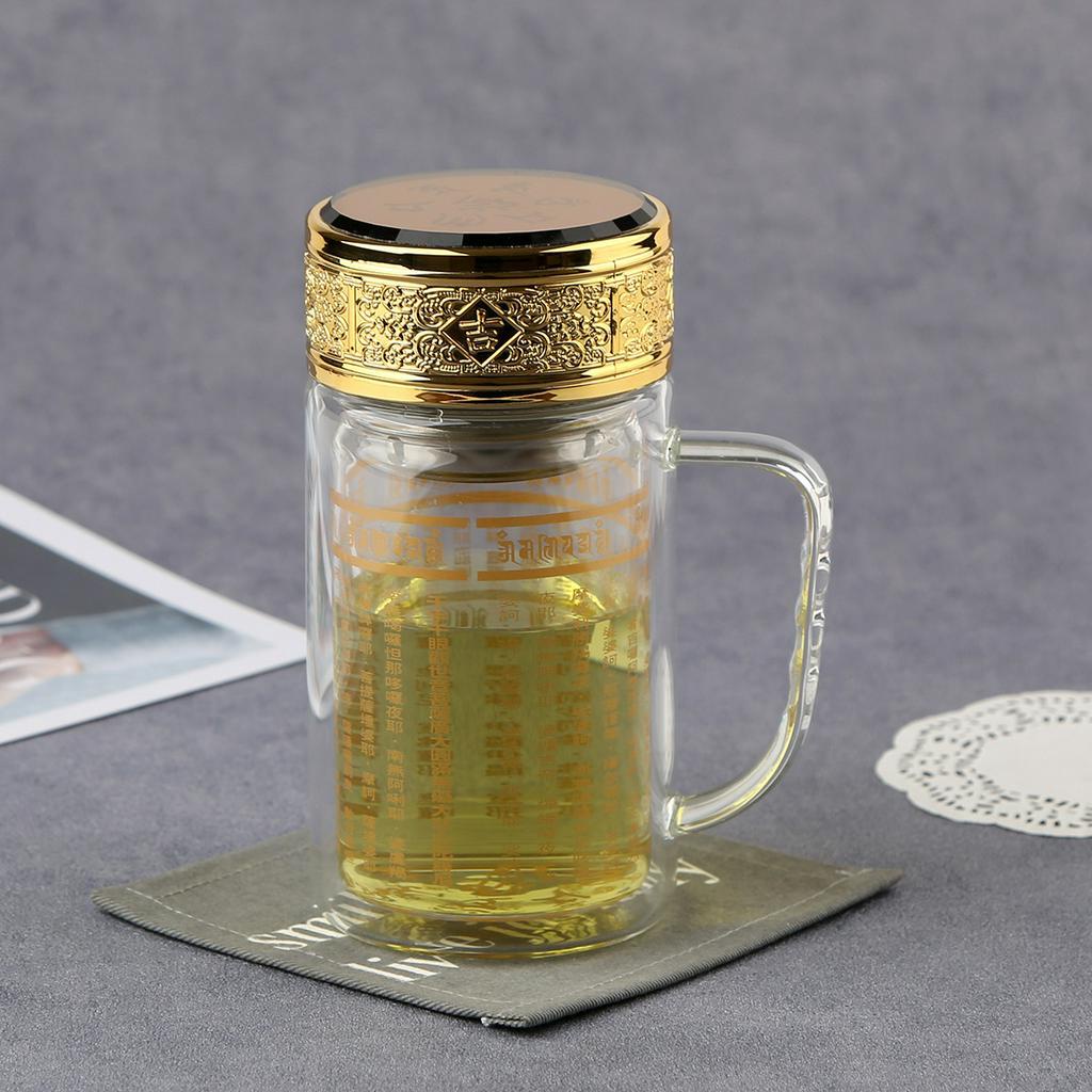 Trợ Duyên Bình Đựng Nước Khắc Chú Đại Bi có tay cầm 350ml - Pháp Bảo Phật Giáo.