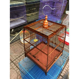 lồng vuông thái gỗ đỏ