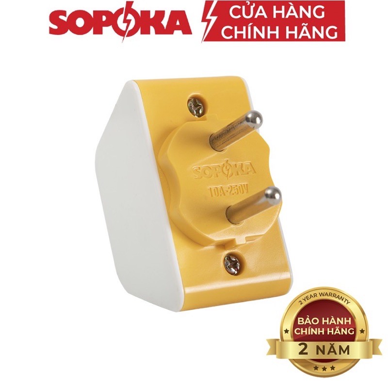 Đầu nối chia 3 ngả, phích chia 3 ngả Sopoka P12 chịu tải 2200w.