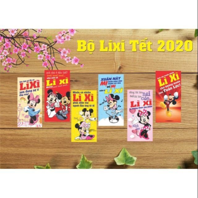Túi 10 lì xì giấy loại to siêu xinh