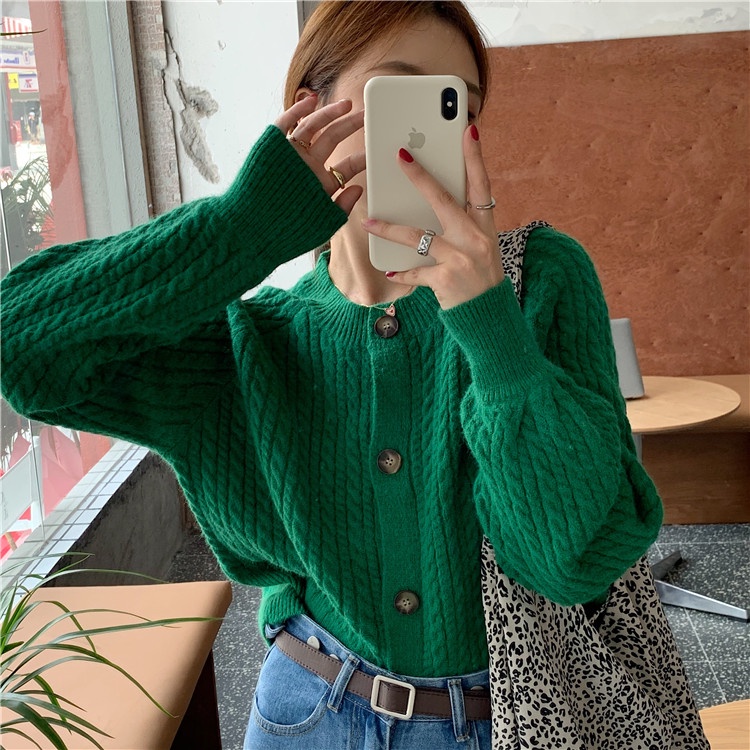 (ORDER) Áo len nữ dáng ngắn Hàn Quốc